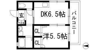 ガーデンハイツ和光Ｂ棟の物件間取画像